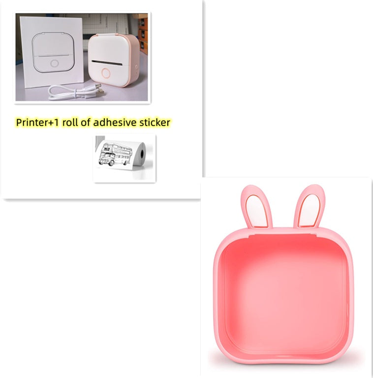 Portable Mini Thermal Label Printer Home Photo Printer Student Wrong Question Printer Bluetooth-compatible Mini Label Printer Price Tag - LuckyGadgetHub