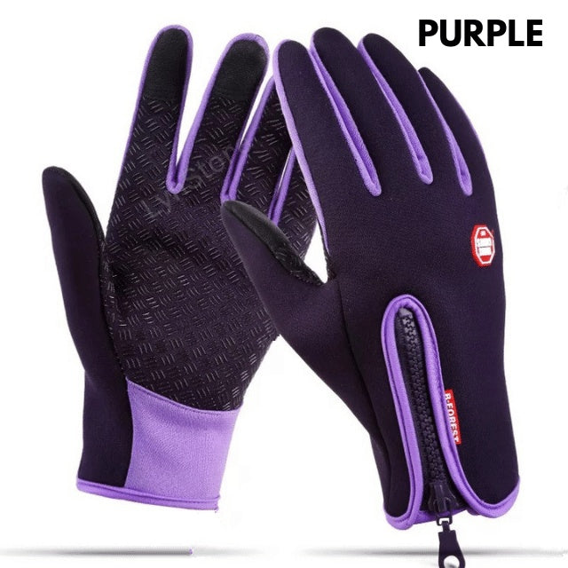 Winter Gloves Touch Screen Riding Motorcycle Sliding Waterproof Sports Gloves With Fleece - LuckyGadgetHub
