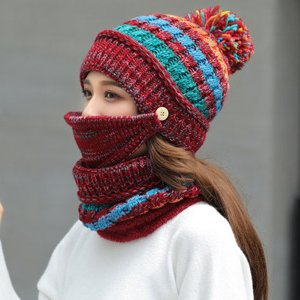 Korean winter knitted hat - LuckyGadgetHub