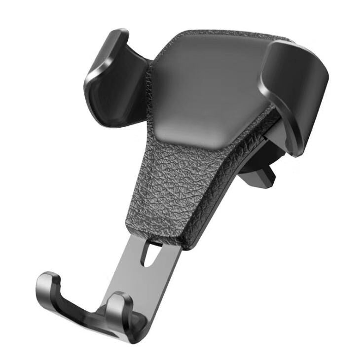 Leather grain gravity mobile phone car holder - LuckyGadgetHub
