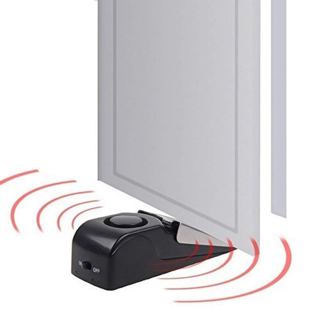 Electronic Burglar Alarm Intelligent Home Security Wedge Door Stop Alarm System Device Hotel Intruder Alert Detection - LuckyGadgetHub