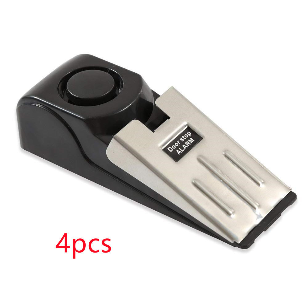 Electronic Burglar Alarm Intelligent Home Security Wedge Door Stop Alarm System Device Hotel Intruder Alert Detection - LuckyGadgetHub