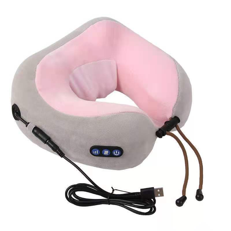 U Shaped Massage Pillow Neck Massage Device Electric Neck Massager Apparatus Shoulder Back Cervical Massager For Body Relaxation - LuckyGadgetHub