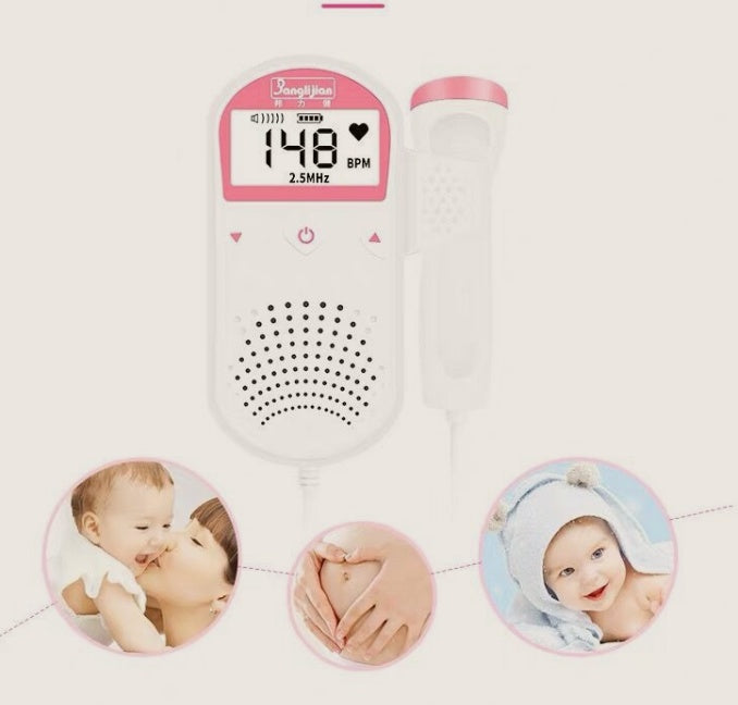 Fetal Heart Rate Monitor Home Pregnancy Baby Fetal Sound Heart Rate Detector - LuckyGadgetHub