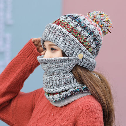 Korean winter knitted hat - LuckyGadgetHub