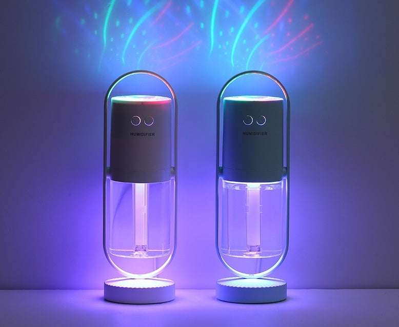 Magic Shadow USB Air Humidifier For Home With Projection Night Lights Ultrasonic Car Mist Maker Mini Office Air Purifier - LuckyGadgetHub