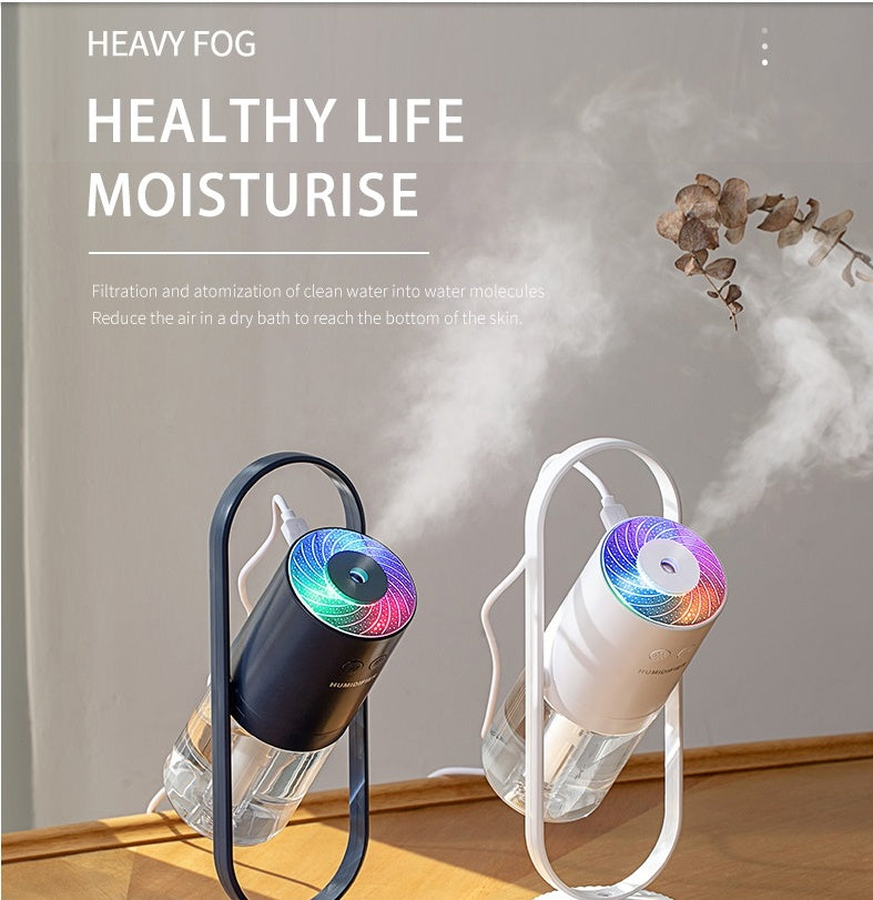Magic Shadow USB Air Humidifier For Home With Projection Night Lights Ultrasonic Car Mist Maker Mini Office Air Purifier - LuckyGadgetHub