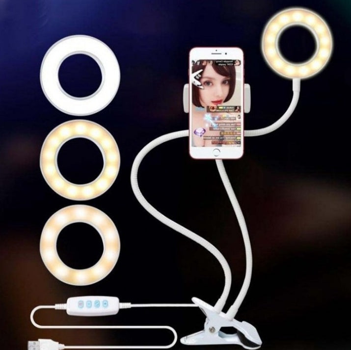 LED Selfie Ring Light for Live Adjustable Makeup Light-8cm Stand - LuckyGadgetHub