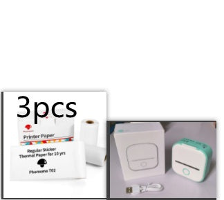 Portable Mini Thermal Label Printer Home Photo Printer Student Wrong Question Printer Bluetooth-compatible Mini Label Printer Price Tag - LuckyGadgetHub