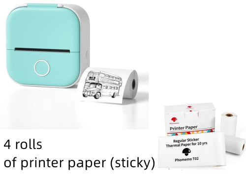 Portable Mini Thermal Label Printer Home Photo Printer Student Wrong Question Printer Bluetooth-compatible Mini Label Printer Price Tag - LuckyGadgetHub