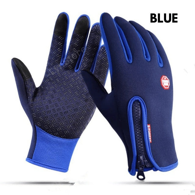 Winter Gloves Touch Screen Riding Motorcycle Sliding Waterproof Sports Gloves With Fleece - LuckyGadgetHub