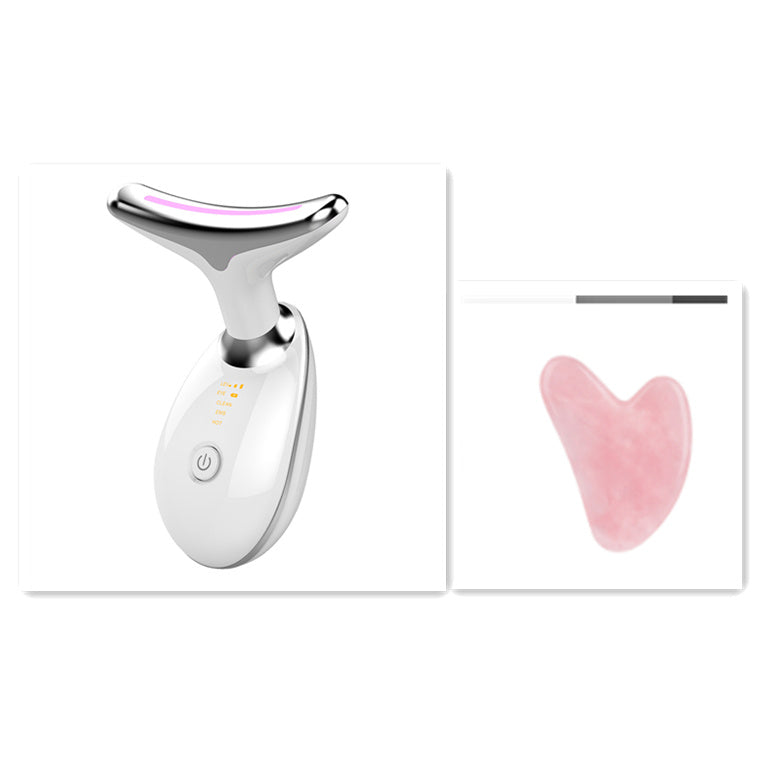 EMS Thermal Neck Lifting And Tighten Massager Electric Microcurrent Wrinkle Remover - LuckyGadgetHub