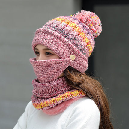 Korean winter knitted hat - LuckyGadgetHub
