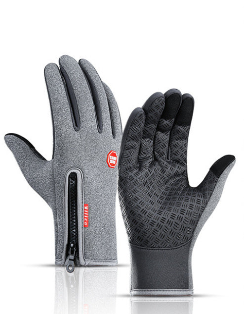 Winter Gloves Touch Screen Riding Motorcycle Sliding Waterproof Sports Gloves With Fleece - LuckyGadgetHub