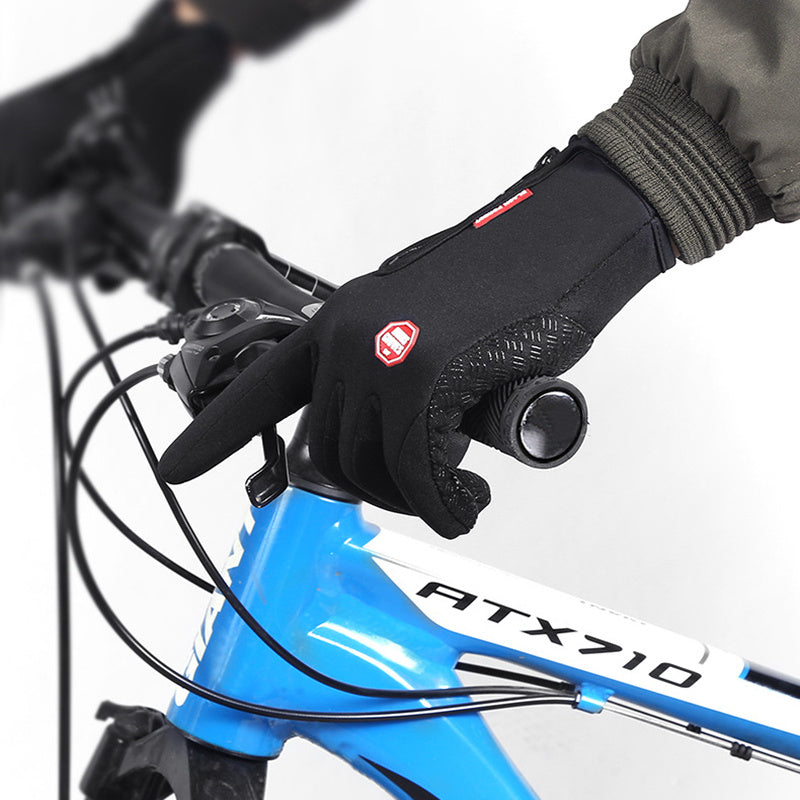 Winter Gloves Touch Screen Riding Motorcycle Sliding Waterproof Sports Gloves With Fleece - LuckyGadgetHub