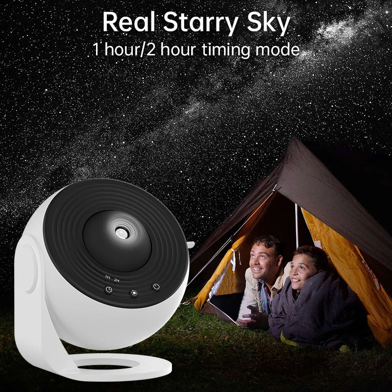 Night Light Galaxy Projector Starry Sky Projector 360 Rotate Planetarium Lamp For Kids Bedroom Valentines Day Gift Wedding Deco - LuckyGadgetHub