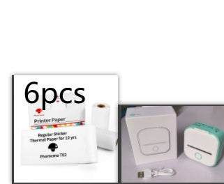 Portable Mini Thermal Label Printer Home Photo Printer Student Wrong Question Printer Bluetooth-compatible Mini Label Printer Price Tag - LuckyGadgetHub