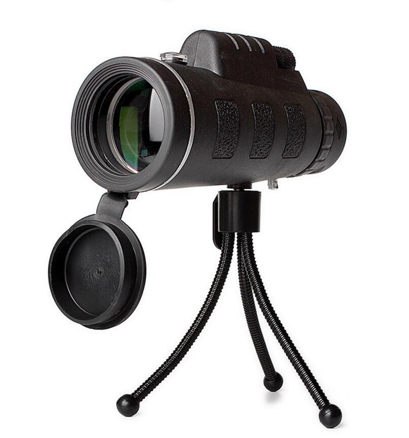 Compatible with Apple, Monocular Telescope Zoom Scope with Compass Phone Clip Tripod - LuckyGadgetHub