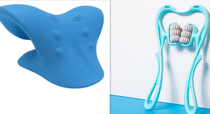 Multifunctional Manual Six-wheel Neck Massager Massage Relieve Roller Massage Tool - LuckyGadgetHub