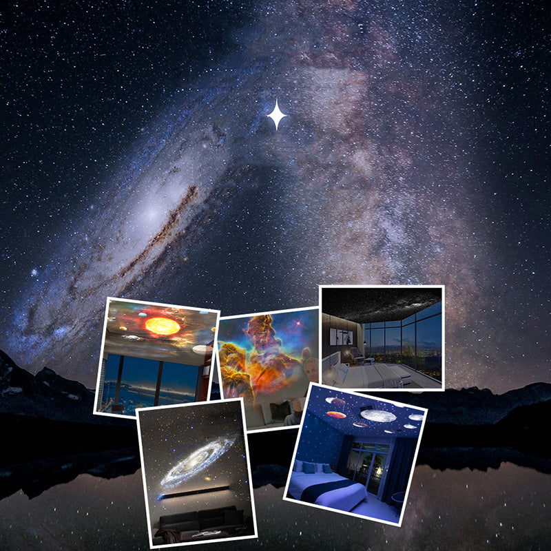 Night Light Galaxy Projector Starry Sky Projector 360 Rotate Planetarium Lamp For Kids Bedroom Valentines Day Gift Wedding Deco - LuckyGadgetHub