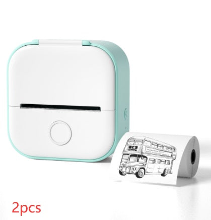 Portable Mini Thermal Label Printer Home Photo Printer Student Wrong Question Printer Bluetooth-compatible Mini Label Printer Price Tag - LuckyGadgetHub