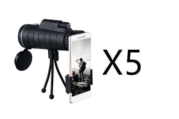 Compatible with Apple, Monocular Telescope Zoom Scope with Compass Phone Clip Tripod - LuckyGadgetHub