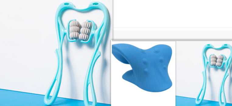 Multifunctional Manual Six-wheel Neck Massager Massage Relieve Roller Massage Tool - LuckyGadgetHub