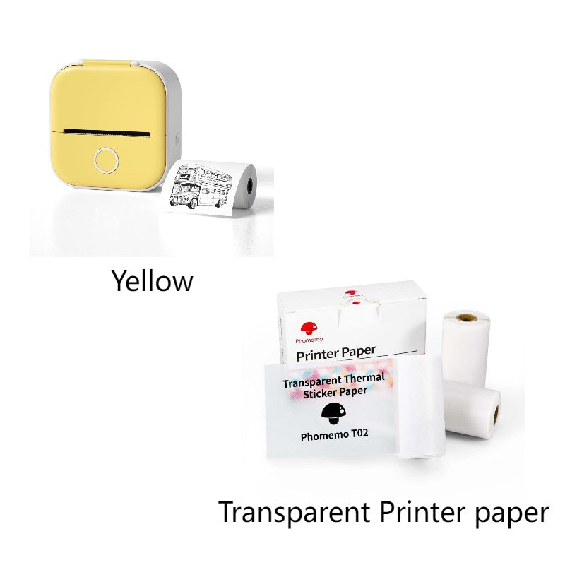 Portable Mini Thermal Label Printer Home Photo Printer Student Wrong Question Printer Bluetooth-compatible Mini Label Printer Price Tag - LuckyGadgetHub