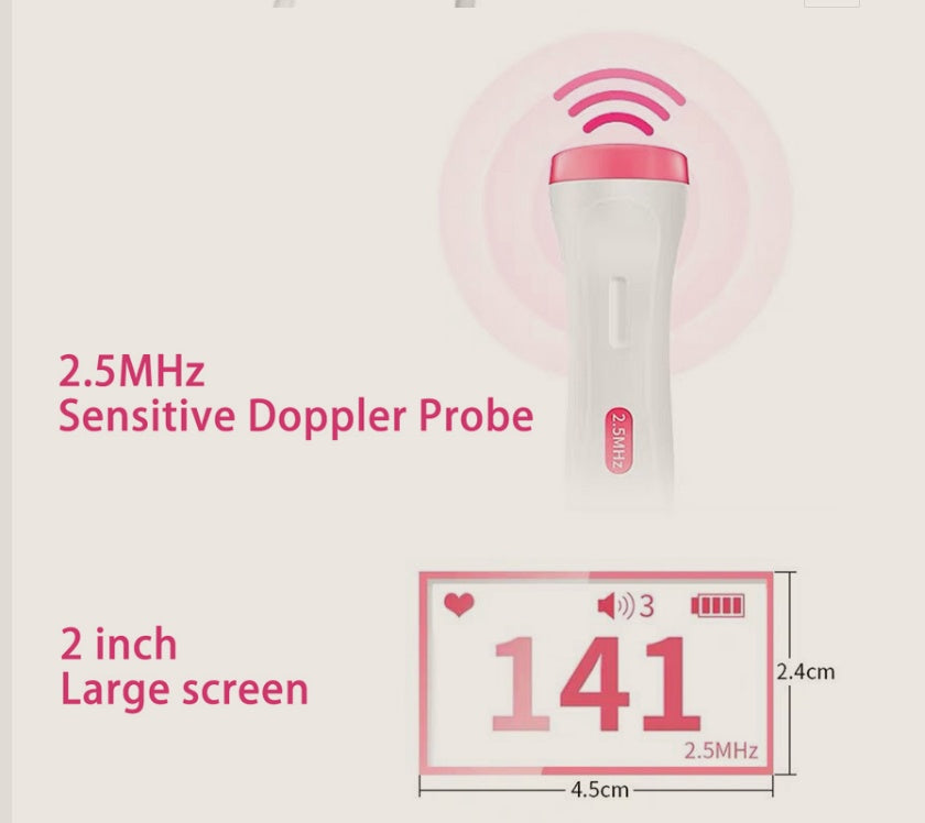 Fetal Heart Rate Monitor Home Pregnancy Baby Fetal Sound Heart Rate Detector - LuckyGadgetHub