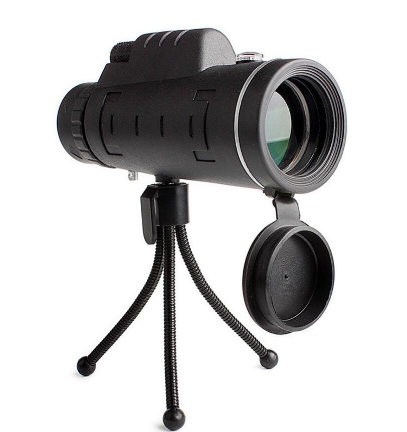 Compatible with Apple, Monocular Telescope Zoom Scope with Compass Phone Clip Tripod - LuckyGadgetHub