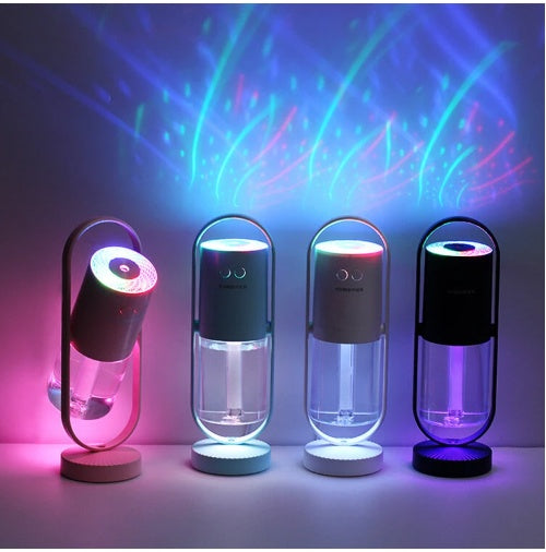 Magic Shadow USB Air Humidifier For Home With Projection Night Lights Ultrasonic Car Mist Maker Mini Office Air Purifier - LuckyGadgetHub