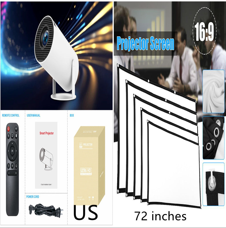 HY300 Pro Projector Home Theater Entertainment Portable Small Projector - LuckyGadgetHub