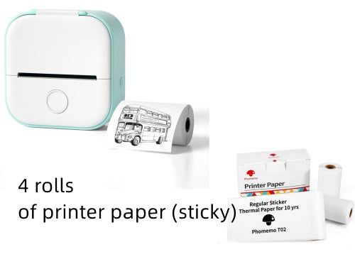 Portable Mini Thermal Label Printer Home Photo Printer Student Wrong Question Printer Bluetooth-compatible Mini Label Printer Price Tag - LuckyGadgetHub