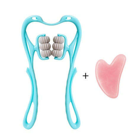 Multifunctional Manual Six-wheel Neck Massager Massage Relieve Roller Massage Tool - LuckyGadgetHub