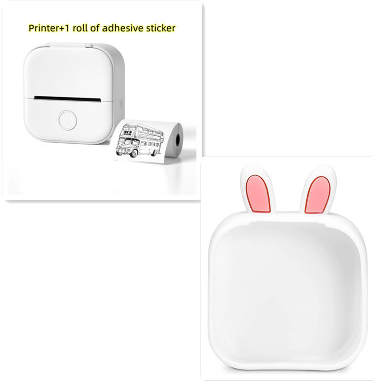 Portable Mini Thermal Label Printer Home Photo Printer Student Wrong Question Printer Bluetooth-compatible Mini Label Printer Price Tag - LuckyGadgetHub