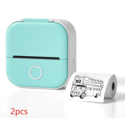 Portable Mini Thermal Label Printer Home Photo Printer Student Wrong Question Printer Bluetooth-compatible Mini Label Printer Price Tag - LuckyGadgetHub