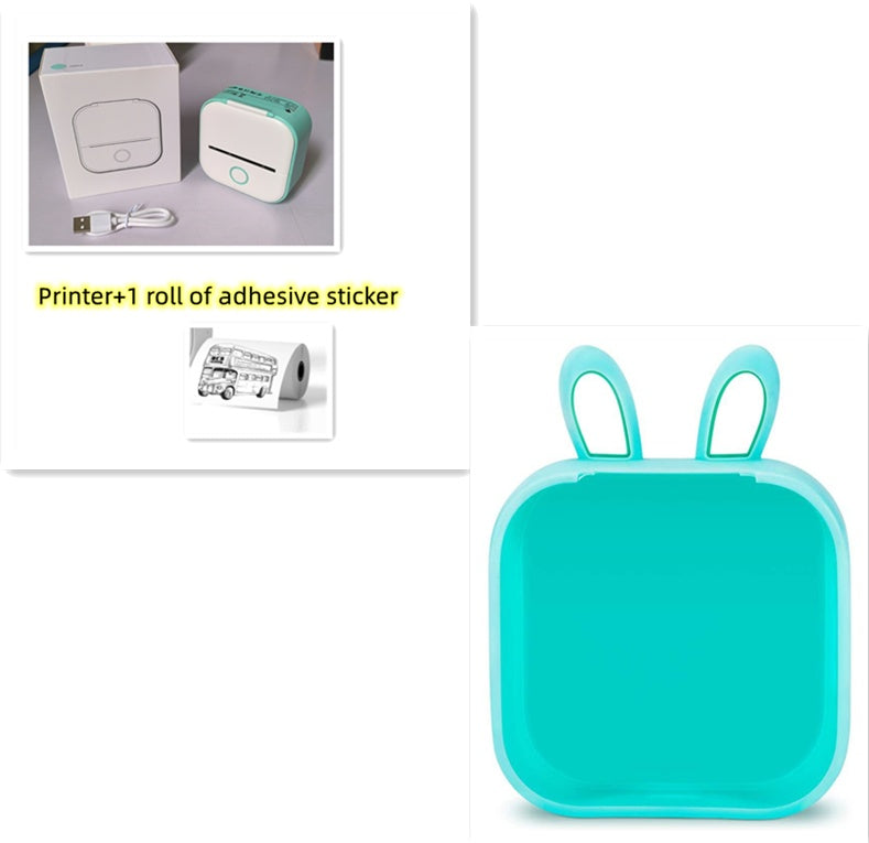 Portable Mini Thermal Label Printer Home Photo Printer Student Wrong Question Printer Bluetooth-compatible Mini Label Printer Price Tag - LuckyGadgetHub