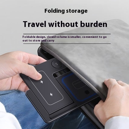 15W 3 In 1 LED Fast Wireless Charger Stand Foldable Charging Station For Smart Phone 15 14 13 12 11 IWatch 9 8 7 6 5 Airpods Pro - LuckyGadgetHub