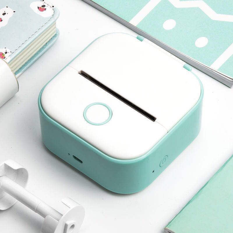 Portable Mini Thermal Label Printer Home Photo Printer Student Wrong Question Printer Bluetooth-compatible Mini Label Printer Price Tag - LuckyGadgetHub