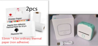 Portable Mini Thermal Label Printer Home Photo Printer Student Wrong Question Printer Bluetooth-compatible Mini Label Printer Price Tag - LuckyGadgetHub