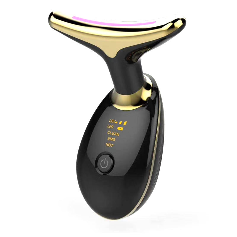 EMS Thermal Neck Lifting And Tighten Massager Electric Microcurrent Wrinkle Remover - LuckyGadgetHub