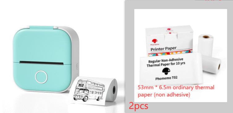 Portable Mini Thermal Label Printer Home Photo Printer Student Wrong Question Printer Bluetooth-compatible Mini Label Printer Price Tag - LuckyGadgetHub