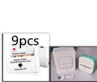 Portable Mini Thermal Label Printer Home Photo Printer Student Wrong Question Printer Bluetooth-compatible Mini Label Printer Price Tag - LuckyGadgetHub