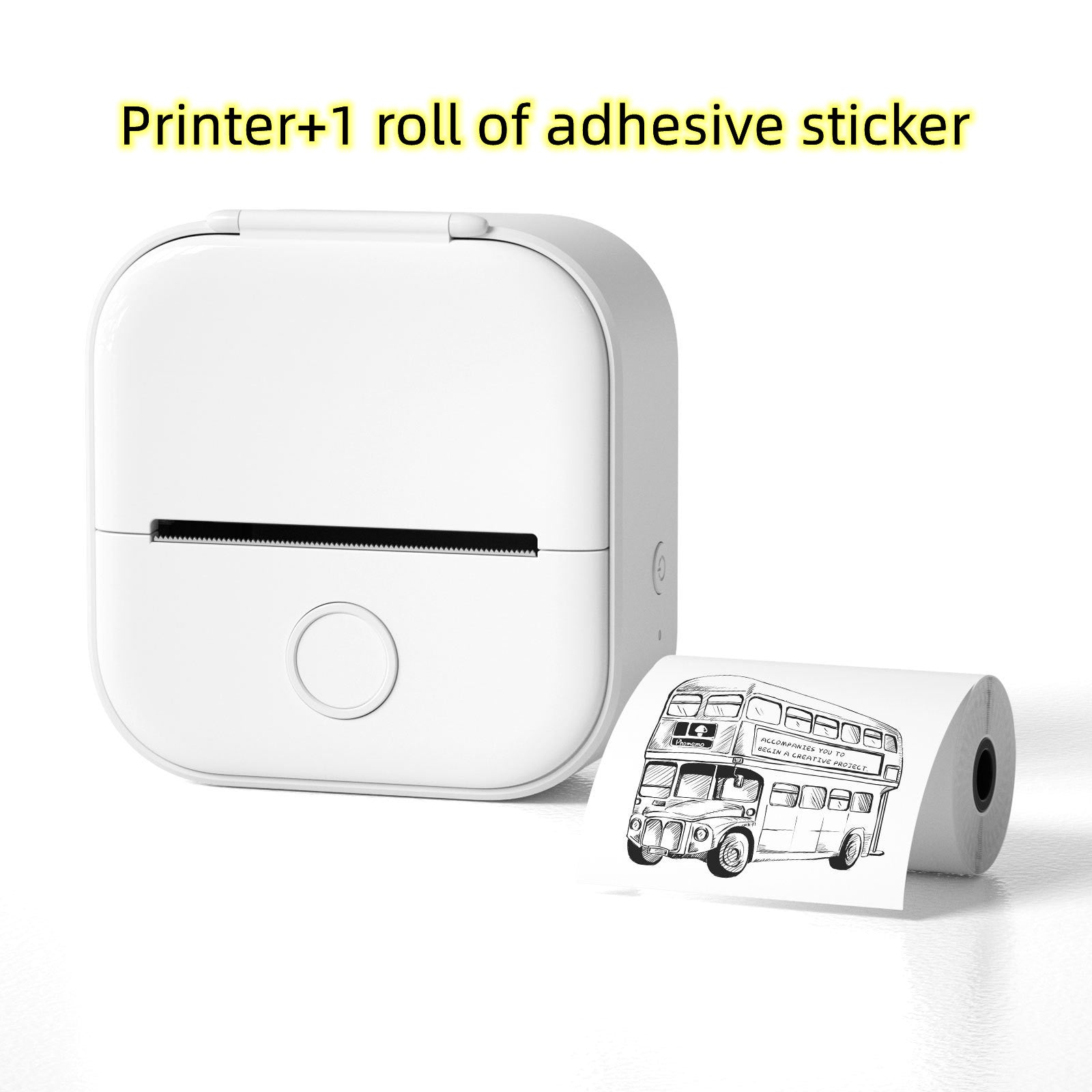 Portable Mini Thermal Label Printer Home Photo Printer Student Wrong Question Printer Bluetooth-compatible Mini Label Printer Price Tag - LuckyGadgetHub
