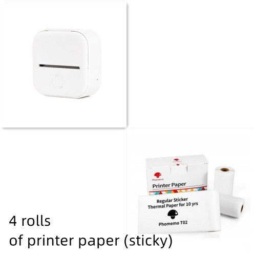 Portable Mini Thermal Label Printer Home Photo Printer Student Wrong Question Printer Bluetooth-compatible Mini Label Printer Price Tag - LuckyGadgetHub