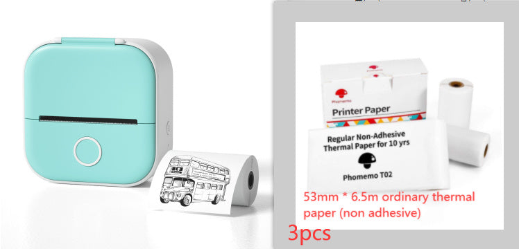 Portable Mini Thermal Label Printer Home Photo Printer Student Wrong Question Printer Bluetooth-compatible Mini Label Printer Price Tag - LuckyGadgetHub