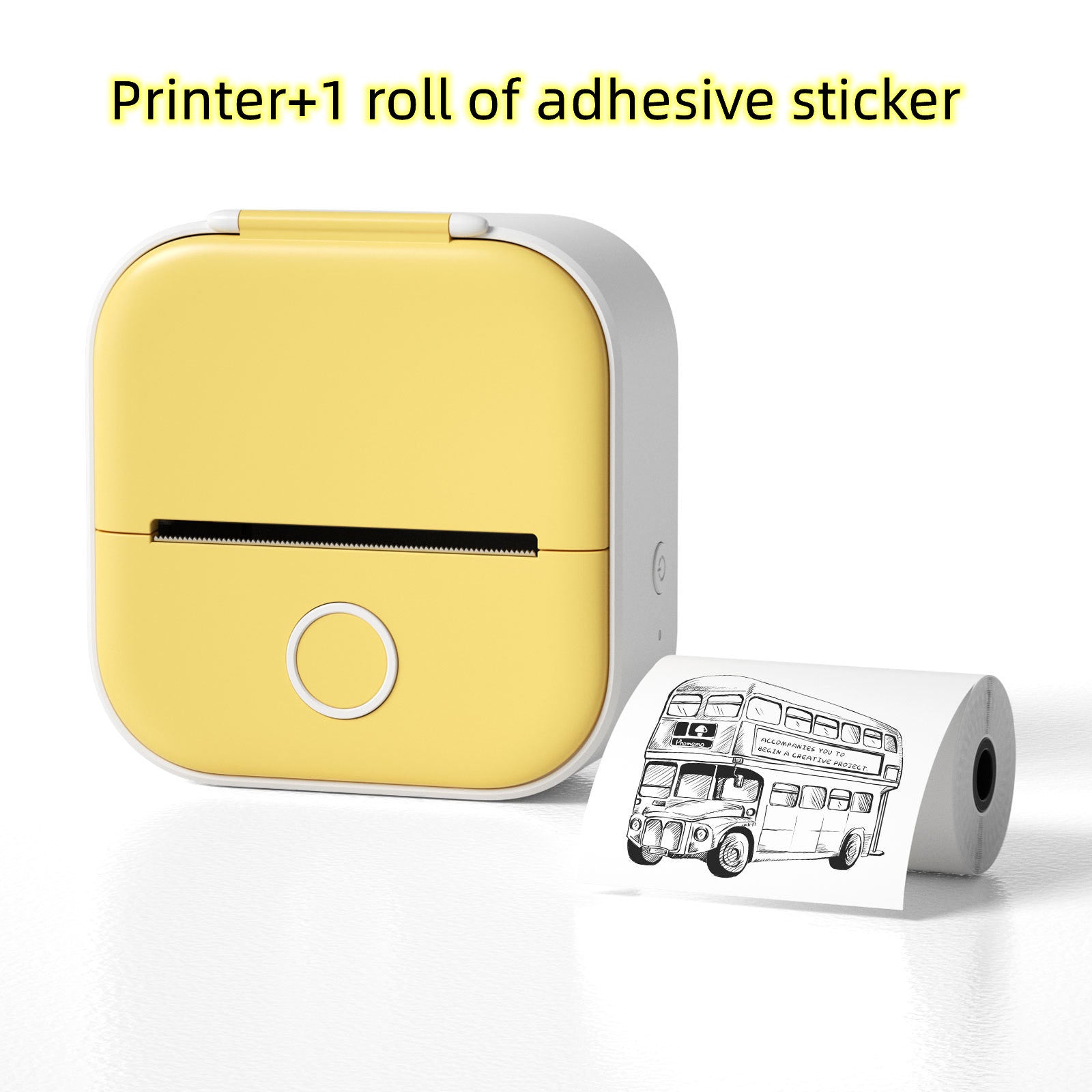 Portable Mini Thermal Label Printer Home Photo Printer Student Wrong Question Printer Bluetooth-compatible Mini Label Printer Price Tag - LuckyGadgetHub